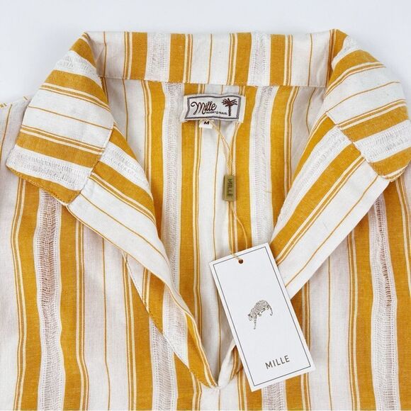 New Mille JACQUELINE DRESS IN CITRUS STRIPE Size M - Picture 12 of 16